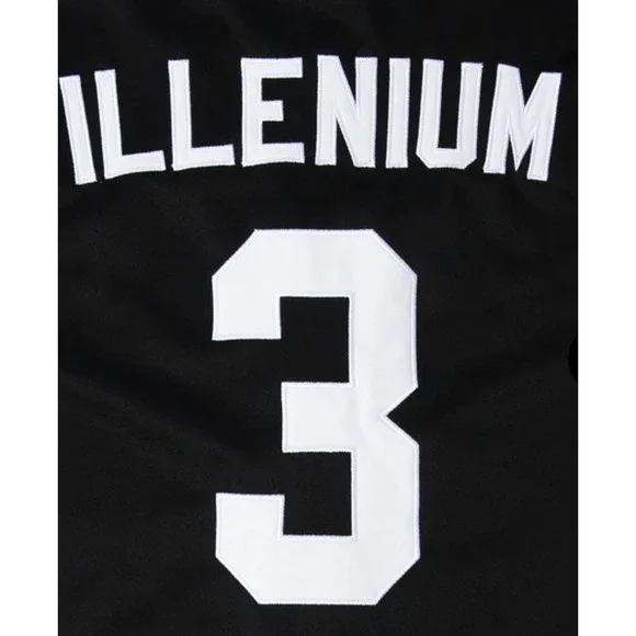 Official Illenium LTD Licensed Baseball Jersey Black White #3 NWT Men Size M - Picture 4 of 6